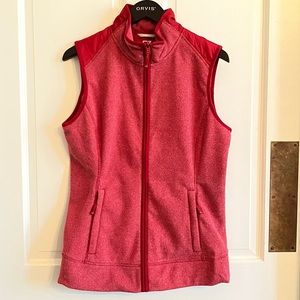 Cutter & Buck Mainsail Sweater-Knit Womens Vest size Medium color Red Heather